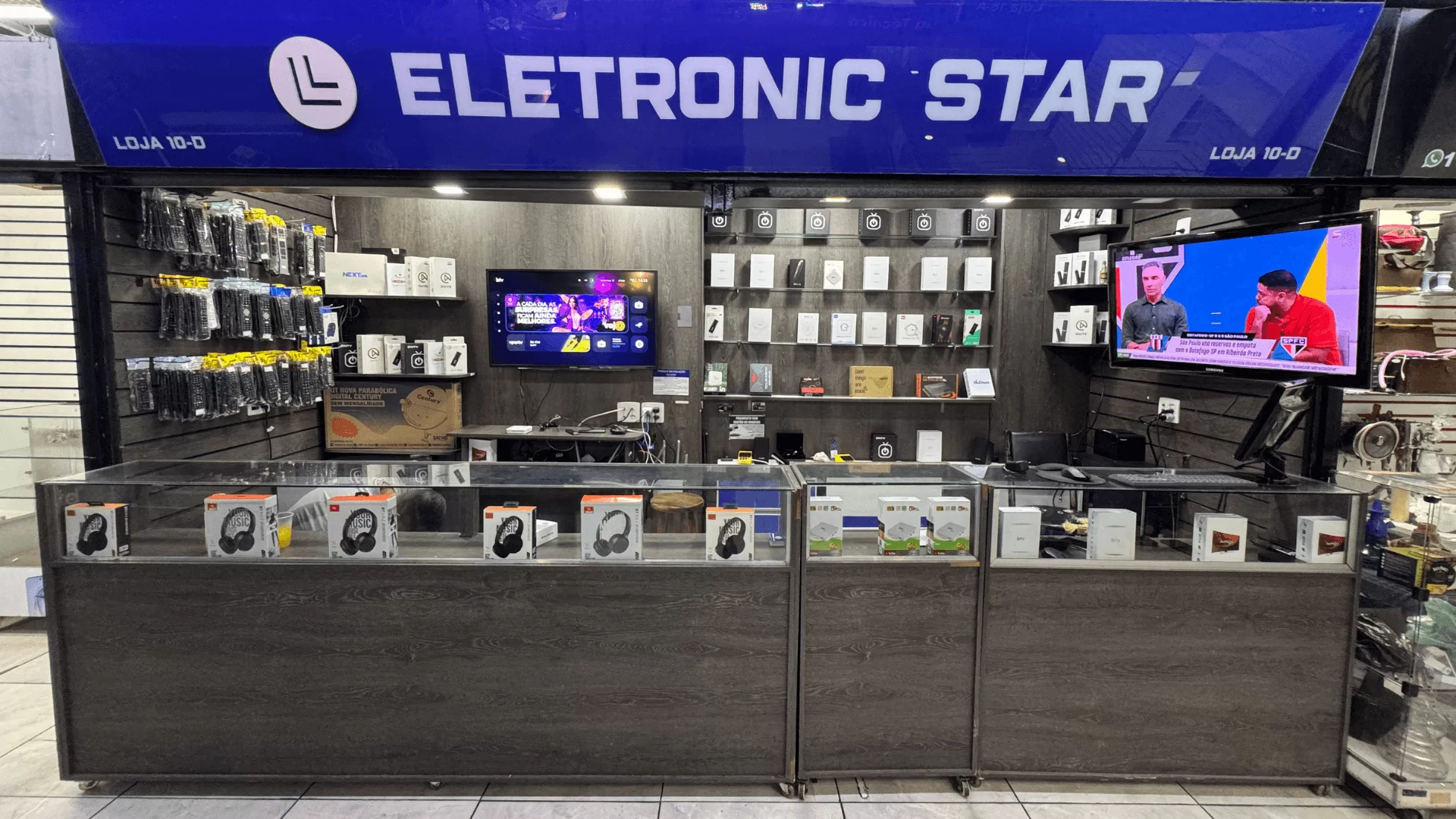Fachada da loja física Eletronic Star na Santa Ifigênia